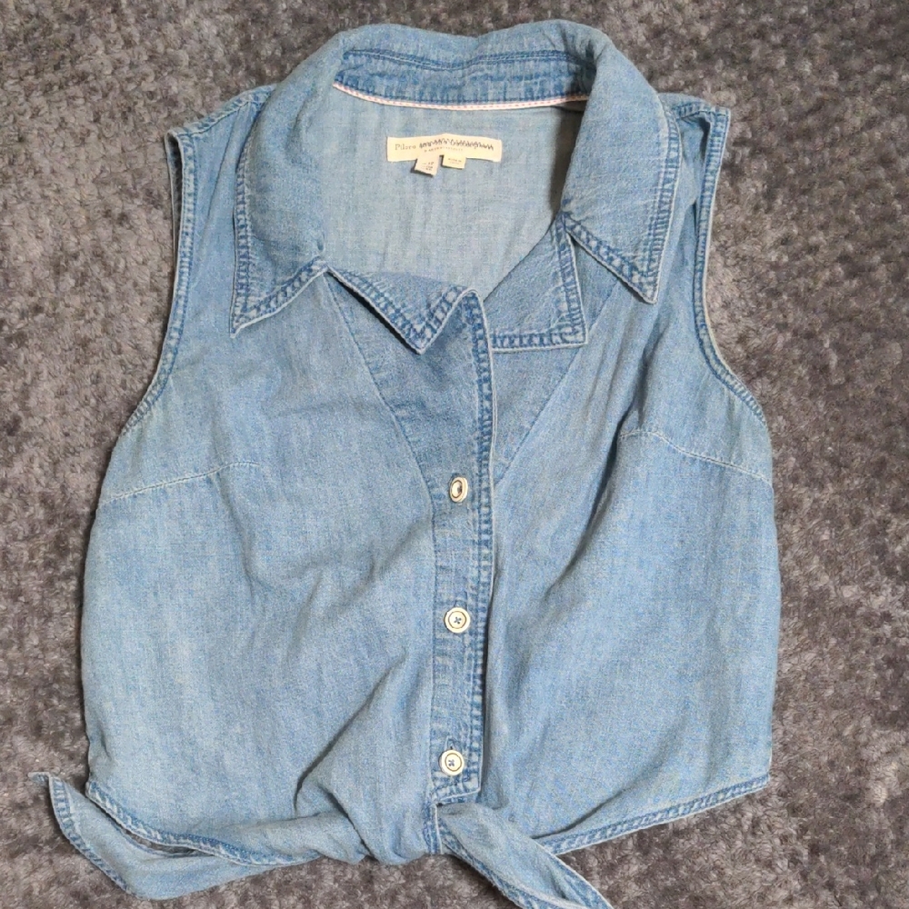 Pilcro by Anthroplogie Denim Vest Light